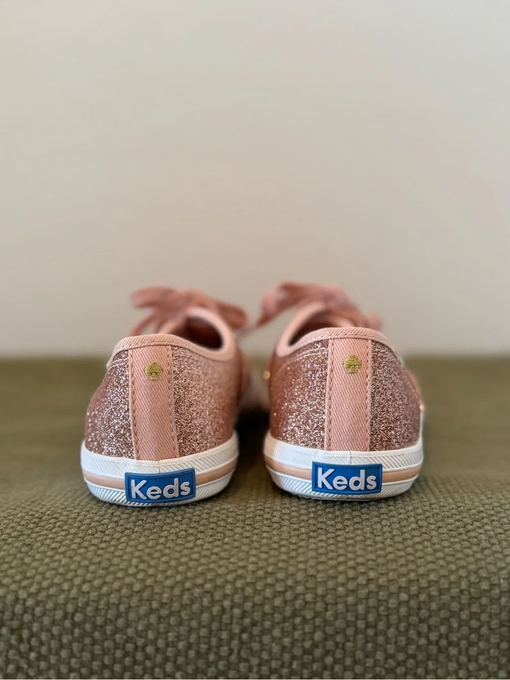 Kids x Kate Spade Pink Glitter Casual Sneakers Champion Glitter